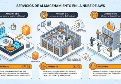 Almacenamiento en AWS: Guía Completa de Block, Object y File Storage para Principiantes